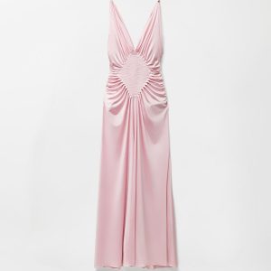 Viscose-Jersey Draped Gown
