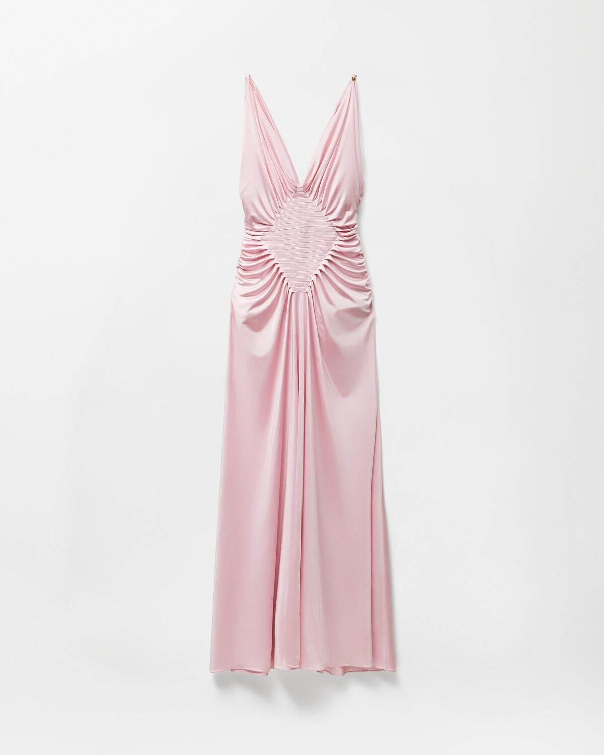 Viscose-Jersey Draped Gown