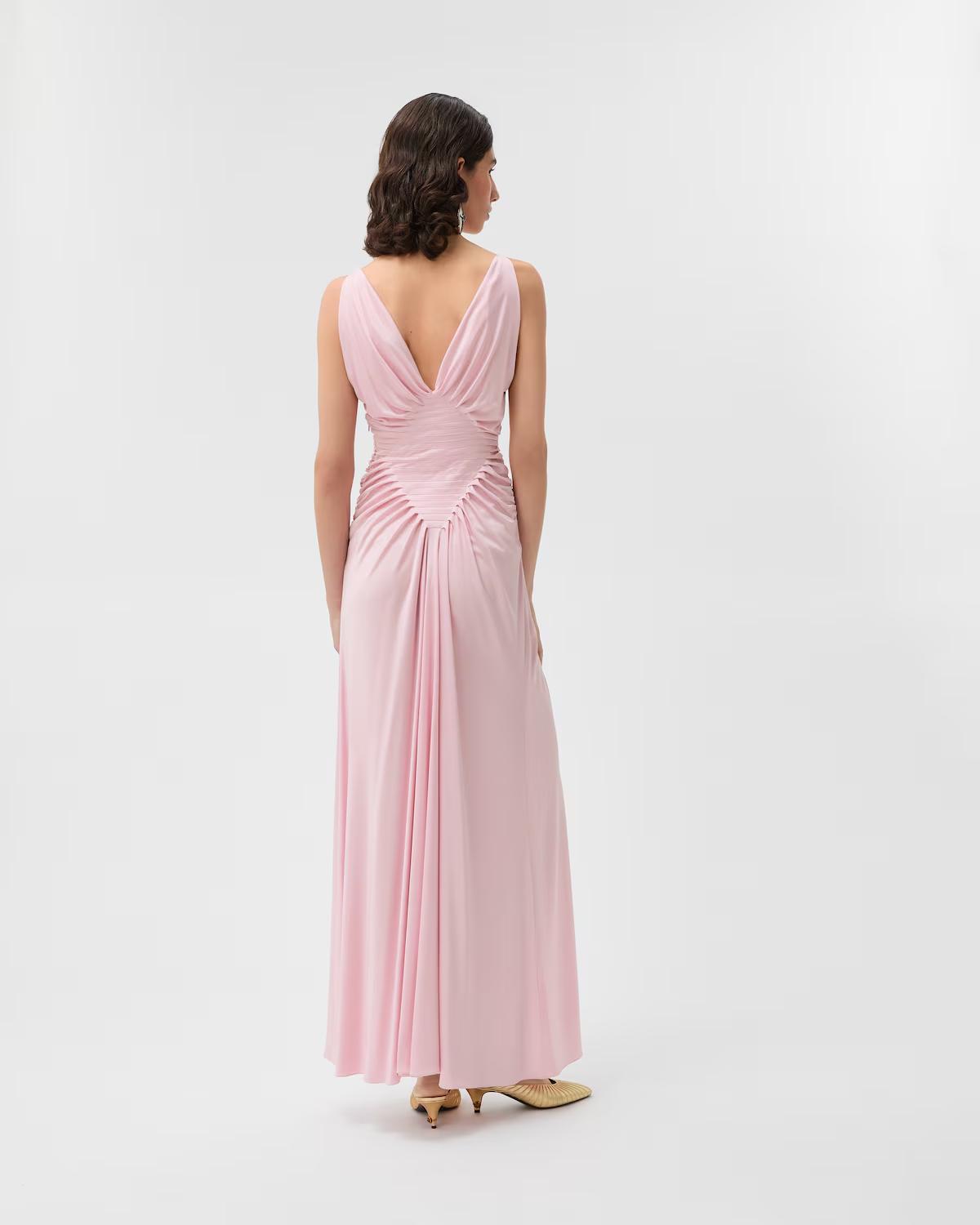 Viscose-Jersey Draped Gown - Image 3