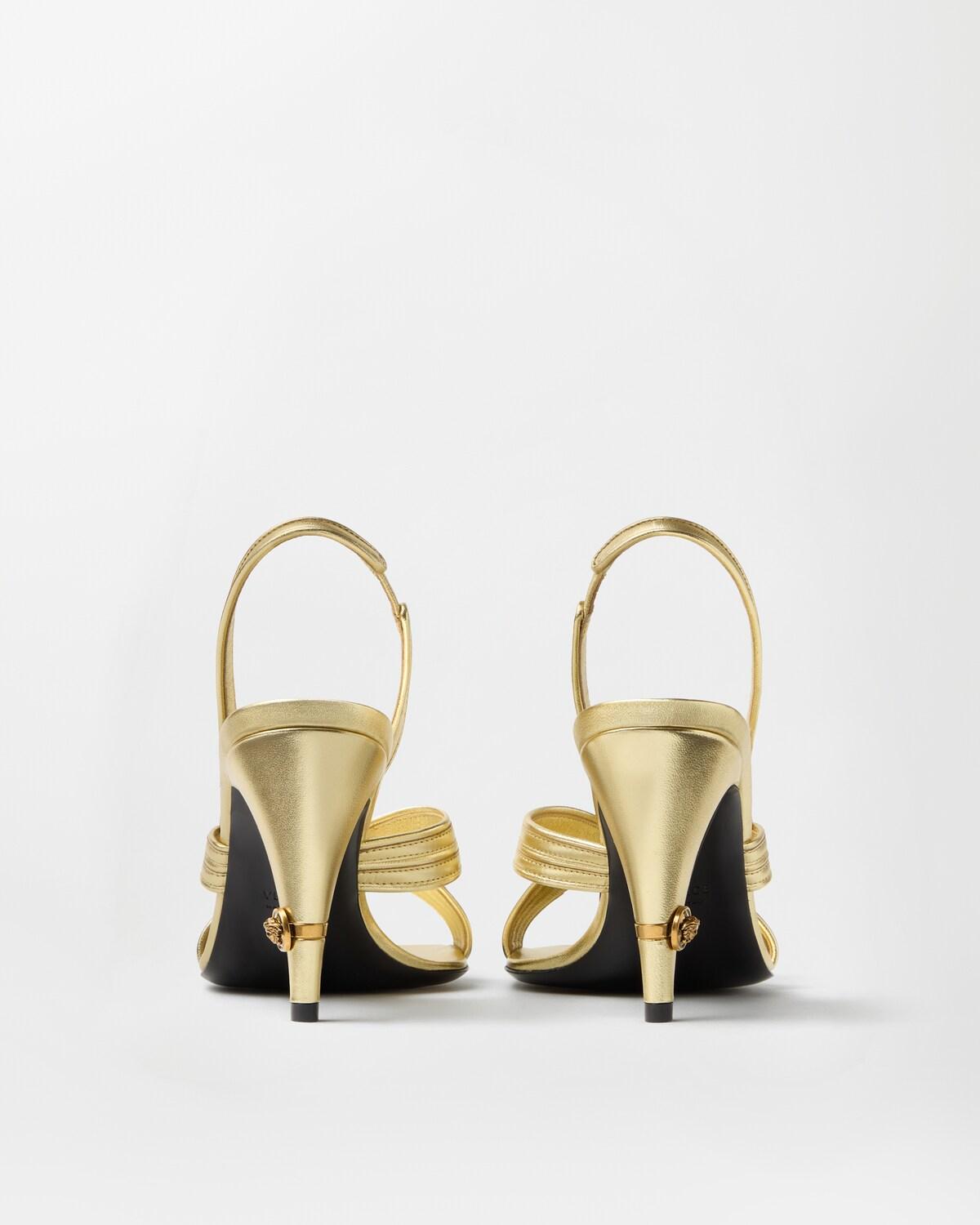 Gianni Metallic Nappa Sandals 90 mm - Image 6
