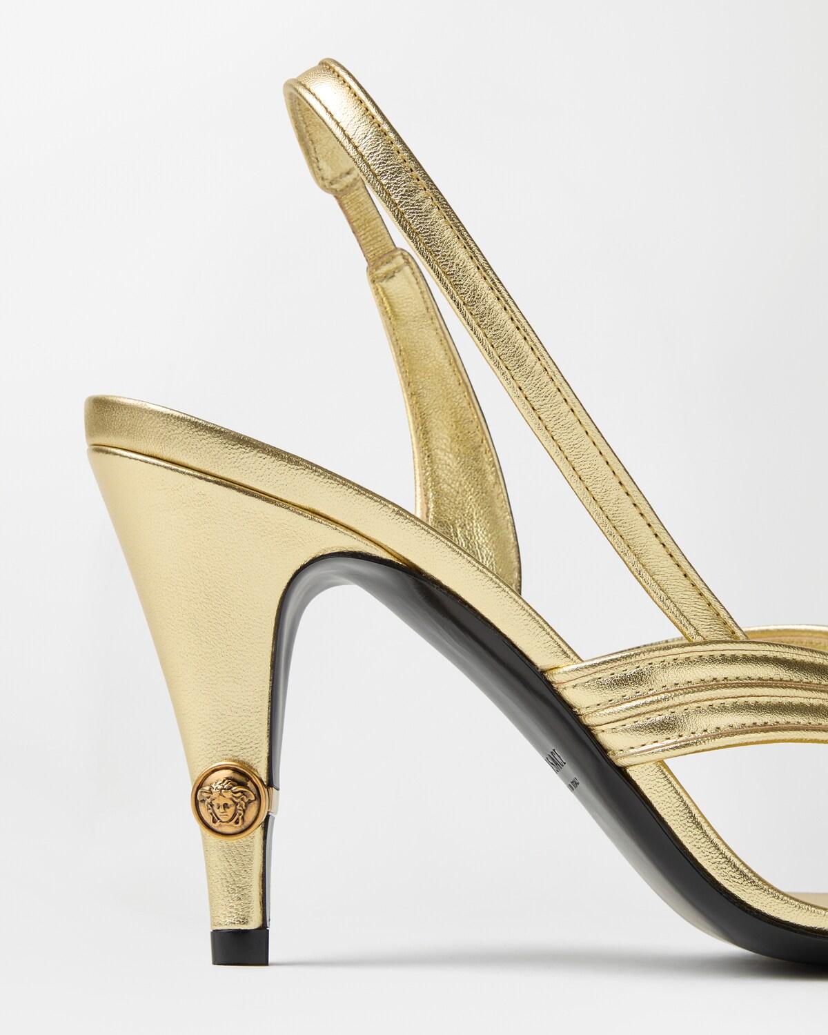 Gianni Metallic Nappa Sandals 90 mm - Image 7