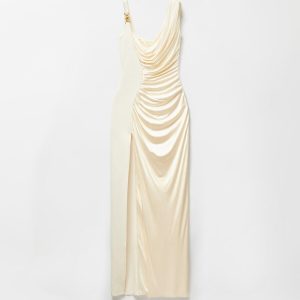 Viscose Liquid Jersey Draped Gown