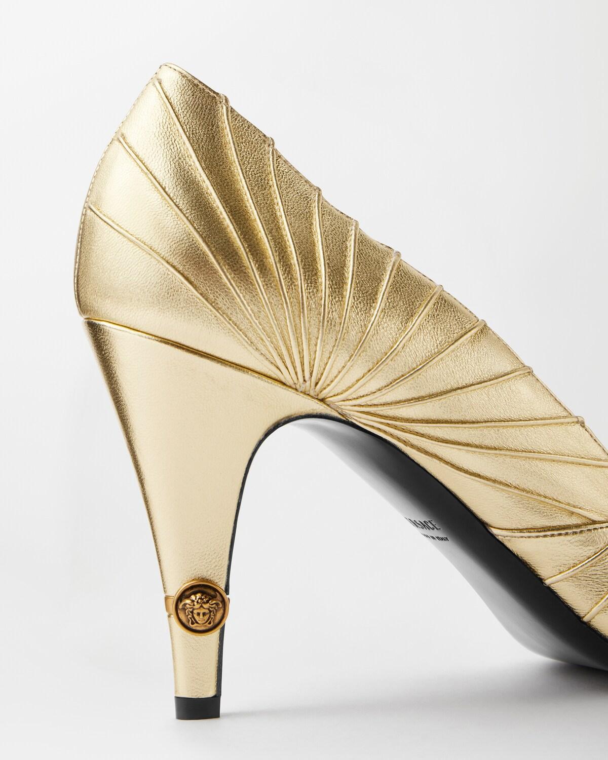 Gianni Metallic Nappa Pumps 90 mm - Image 7