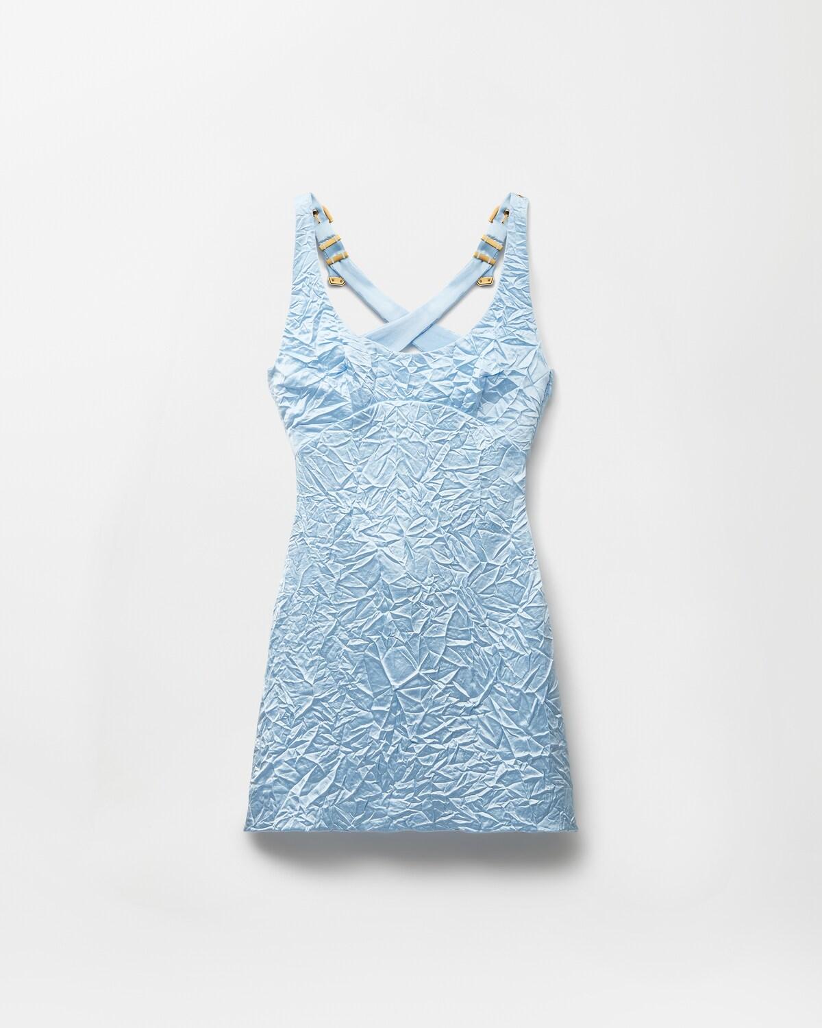 Silk Cady Satin Mini Dress