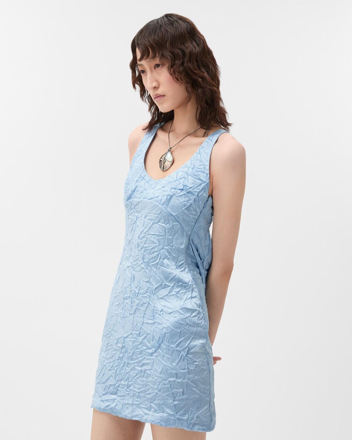 Silk Cady Satin Mini Dress - Image 4