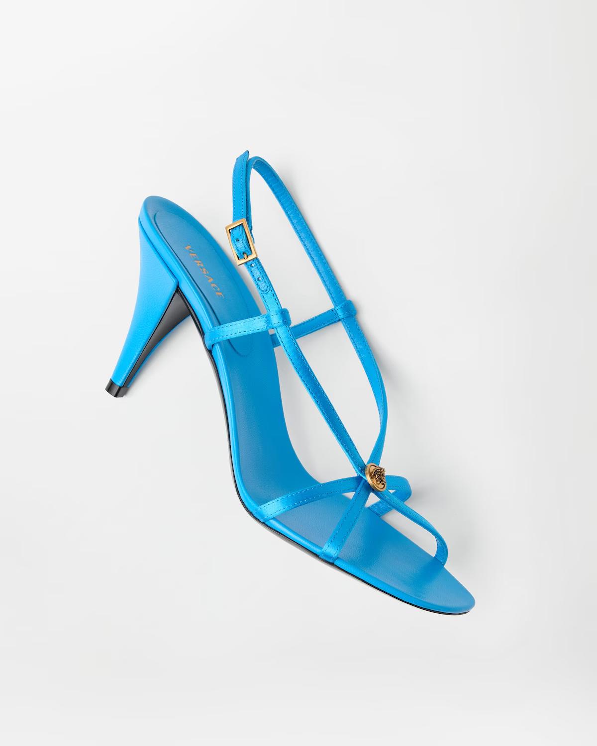 Valentina Satin Sandals 80 mm - Image 3