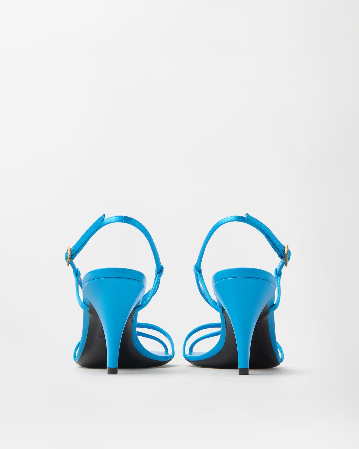 Valentina Satin Sandals 80 mm - Image 5