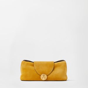 Vivian Suede Clutch