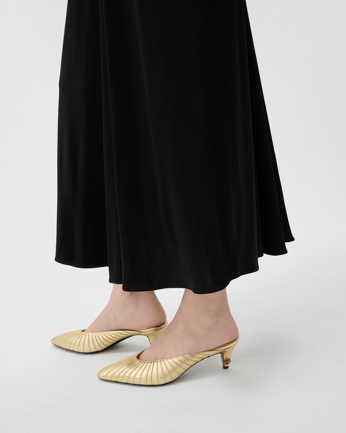 Gianni Metallic Nappa Mules 55 mm - Image 2