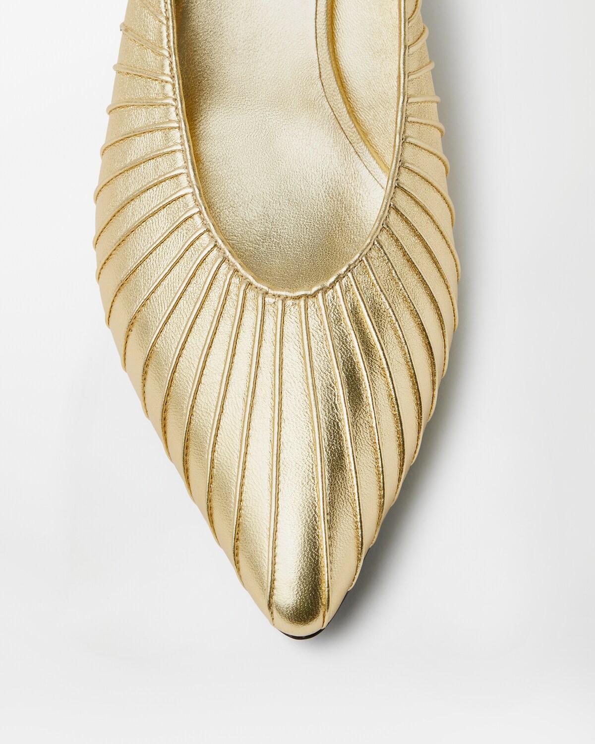 Gianni Metallic Nappa Mules 55 mm - Image 6