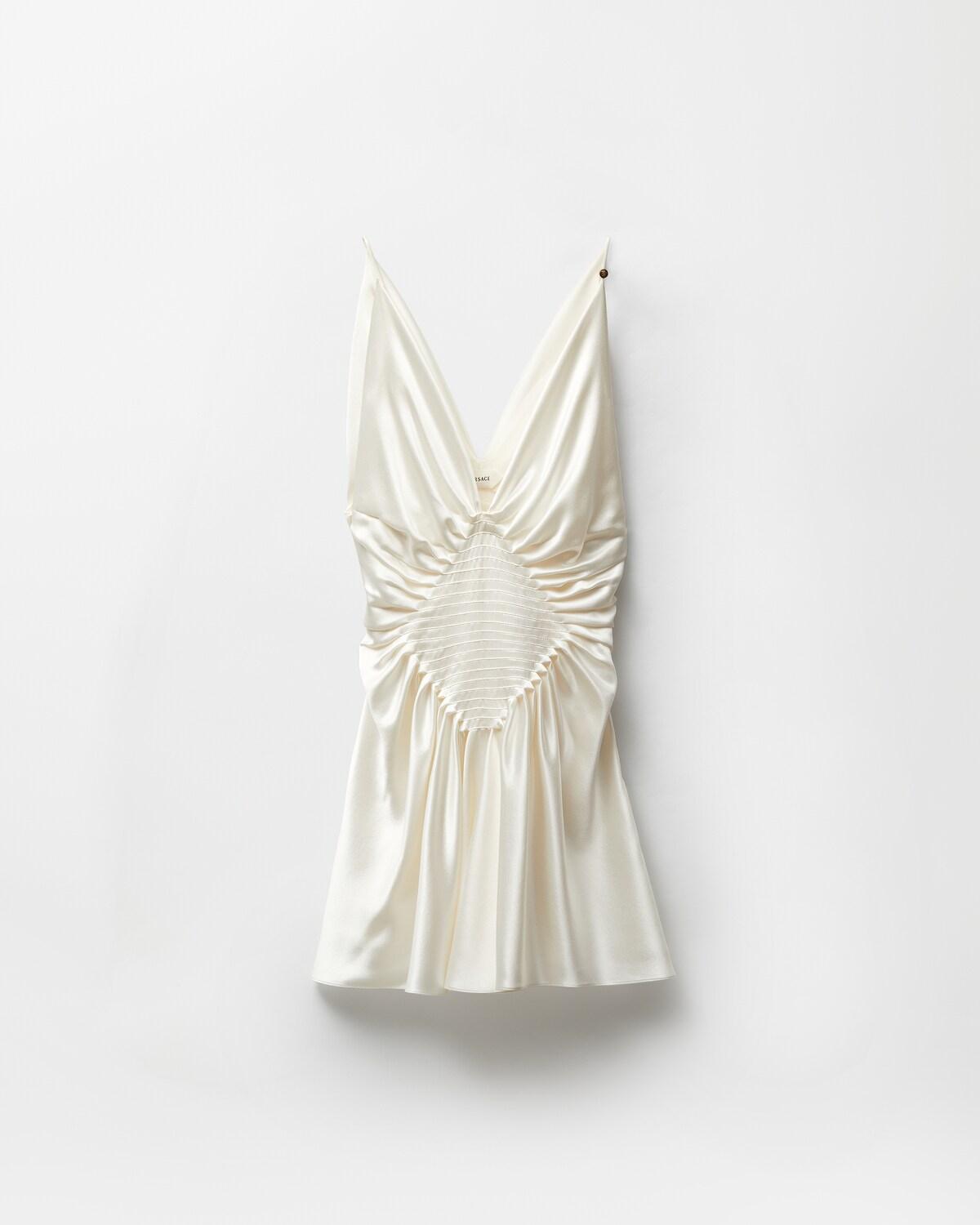 Silk-Satin Mini Dress