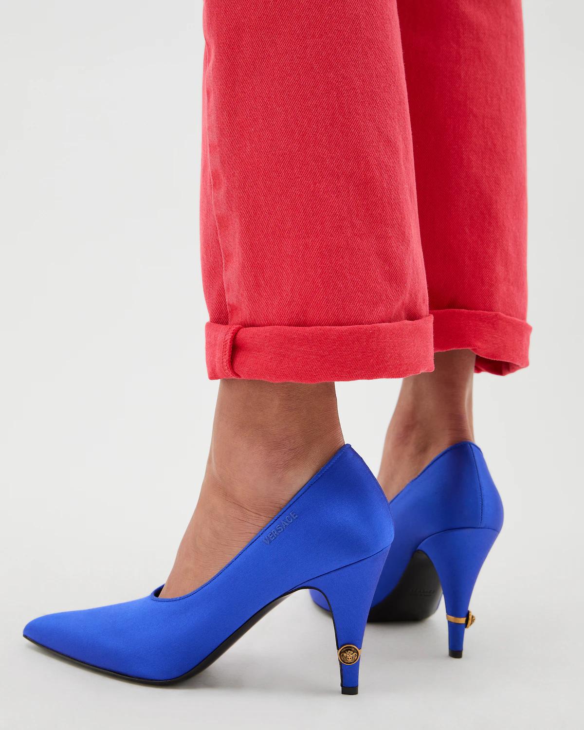 Gianni Satin Pumps 90 mm - Image 2