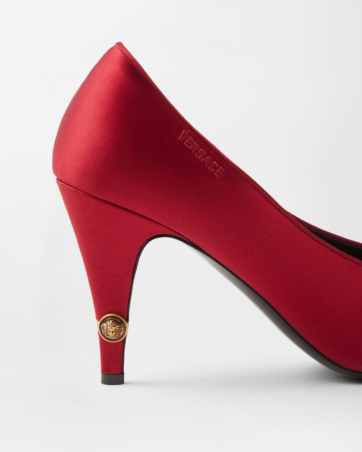 Gianni Satin Pumps 90 mm - Image 7