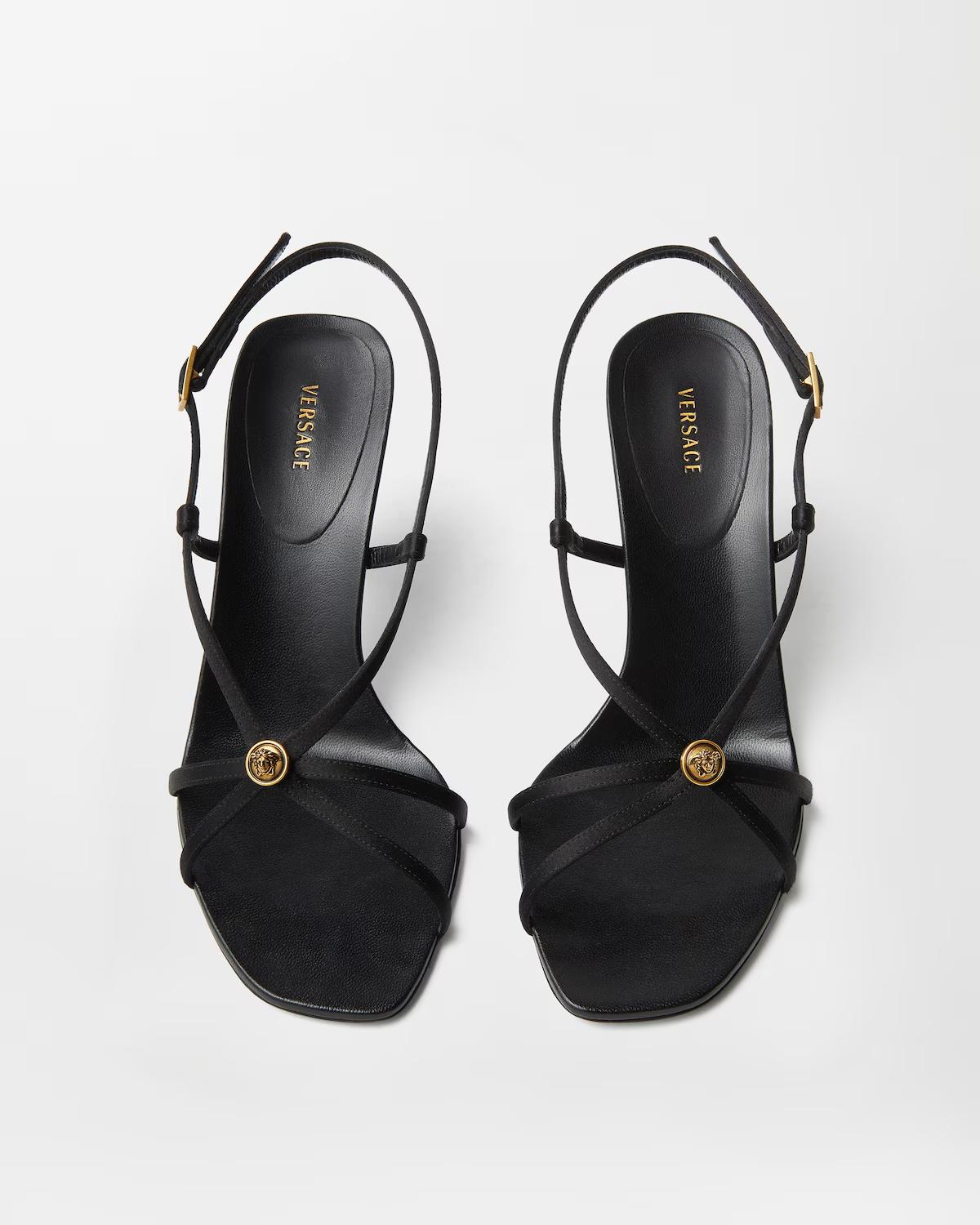 Valentina Satin Sandals 80 mm - Image 3