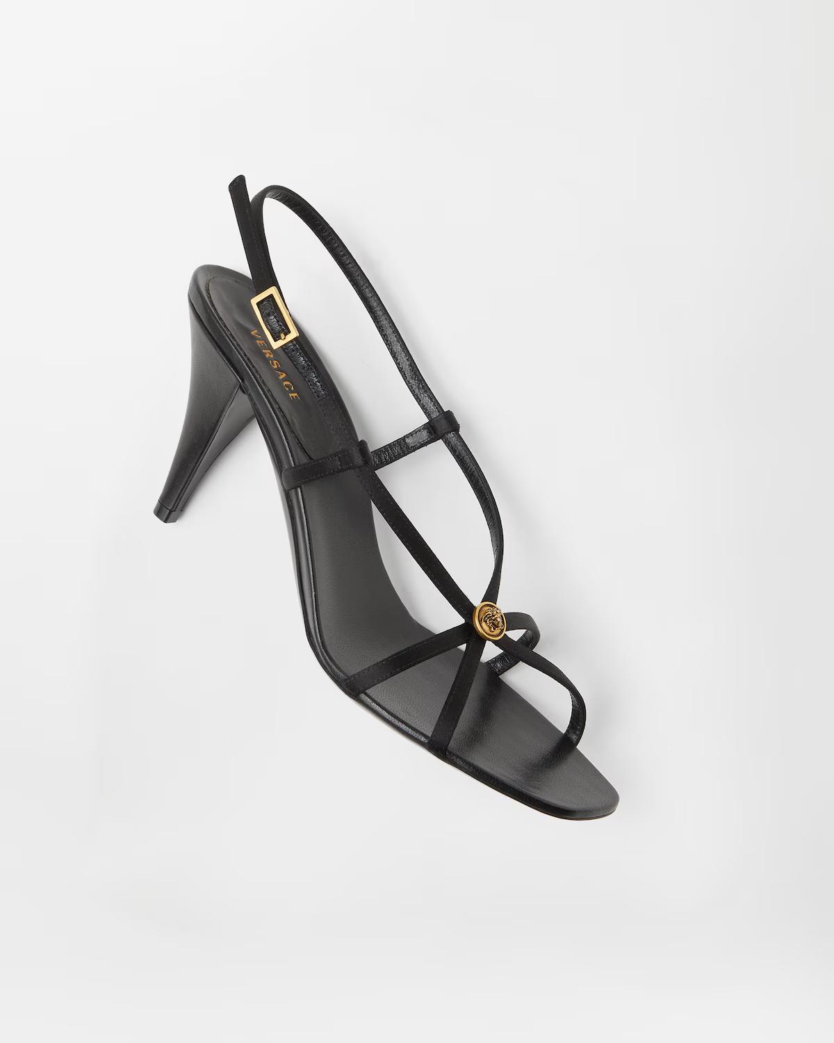 Valentina Satin Sandals 80 mm - Image 4
