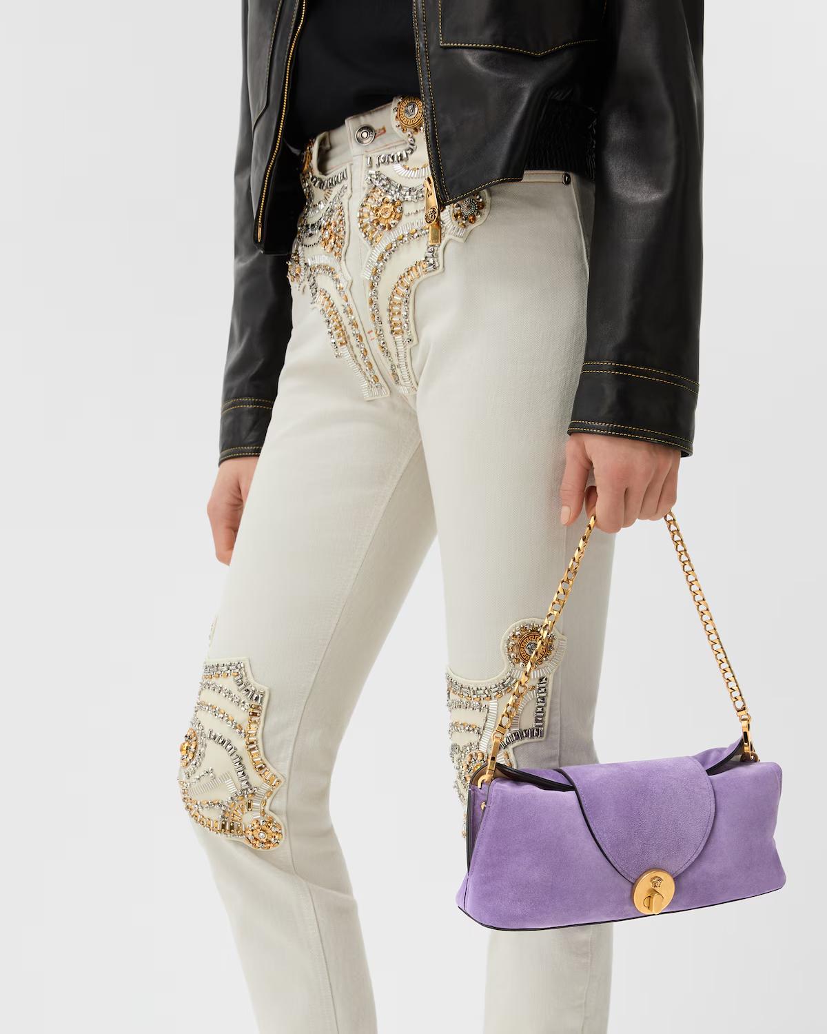 Vivian Suede Clutch - Image 7