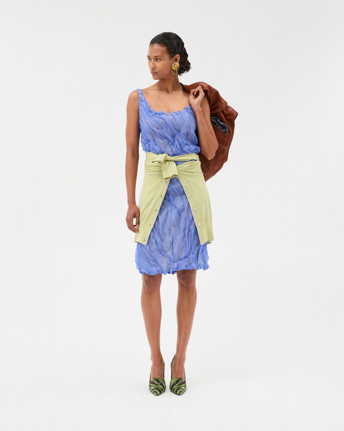 Draped Silk-Chiffon Midi Dress - Image 2