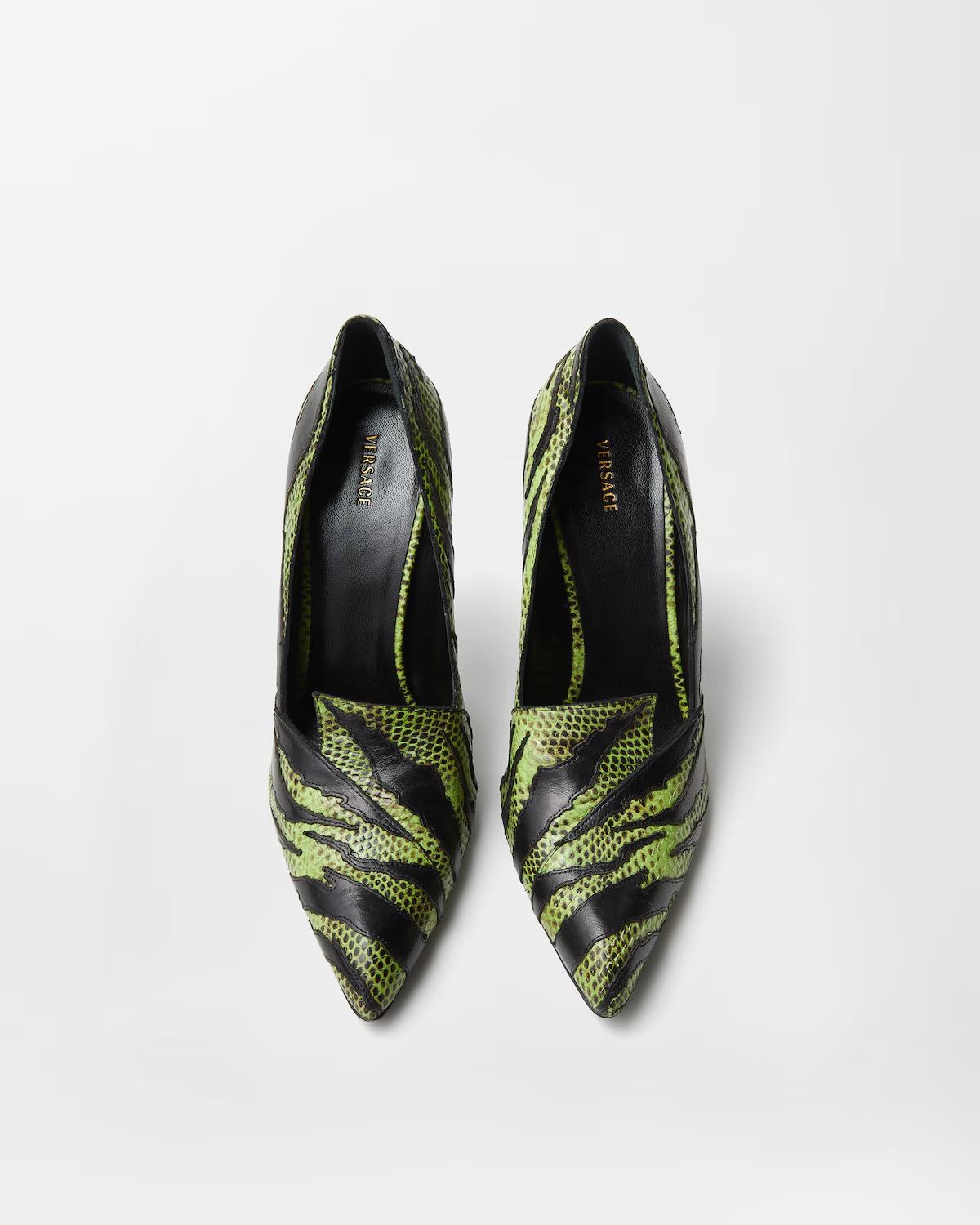 Tigre Python-Effect Leather Pumps 105 mm - Image 2