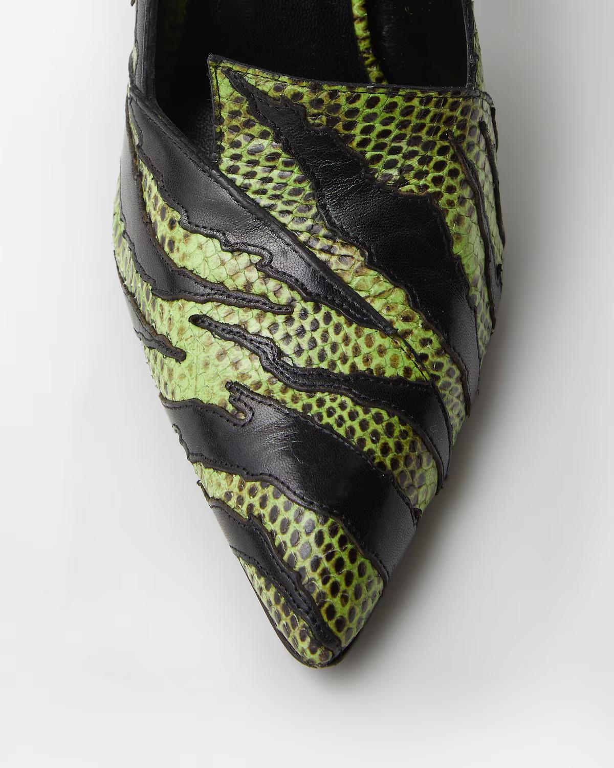Tigre Python-Effect Leather Pumps 105 mm - Image 5
