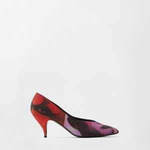 Tina Printed Silk Faille Pumps 65 mm