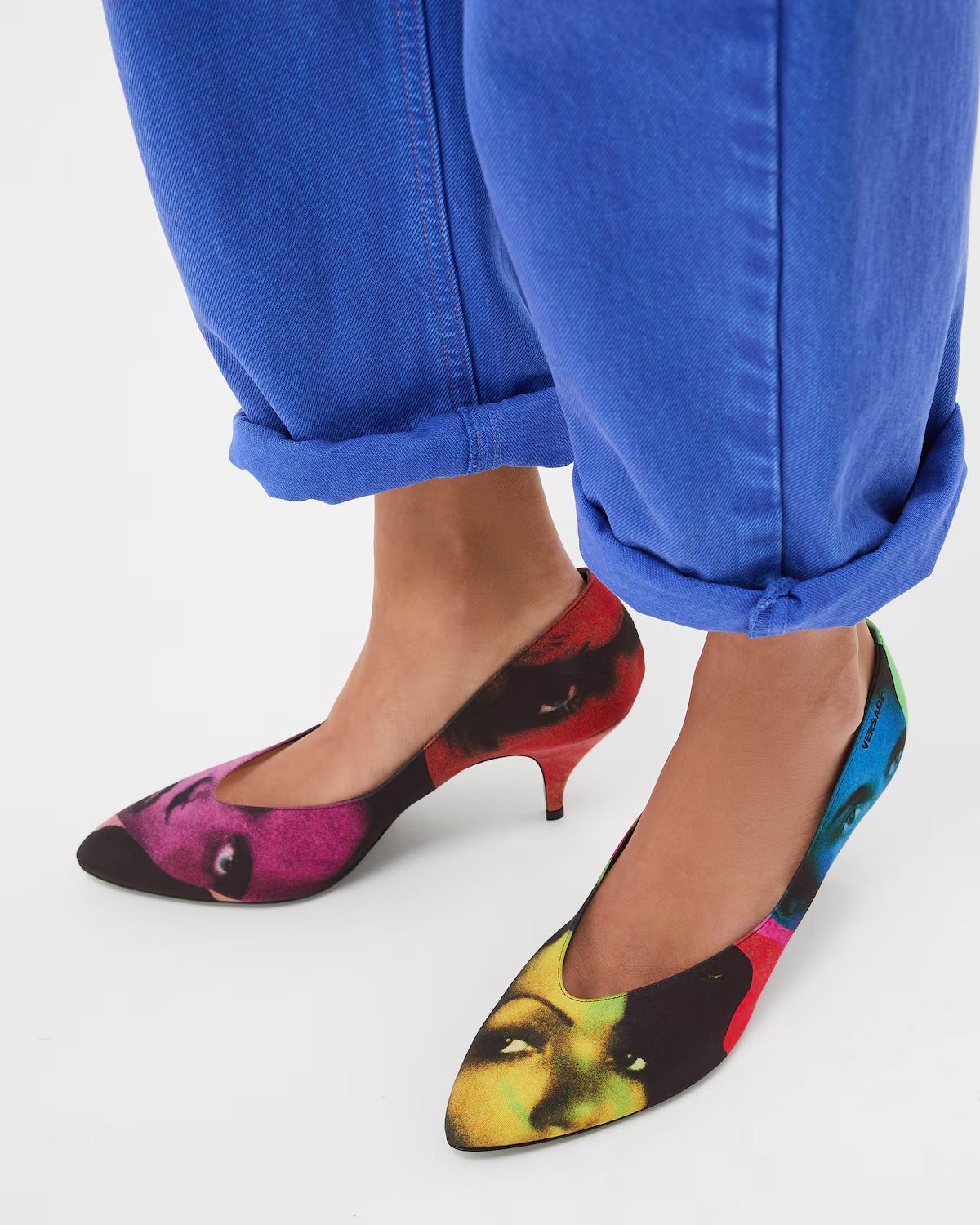 Tina Printed Silk Faille Pumps 65 mm - Image 2