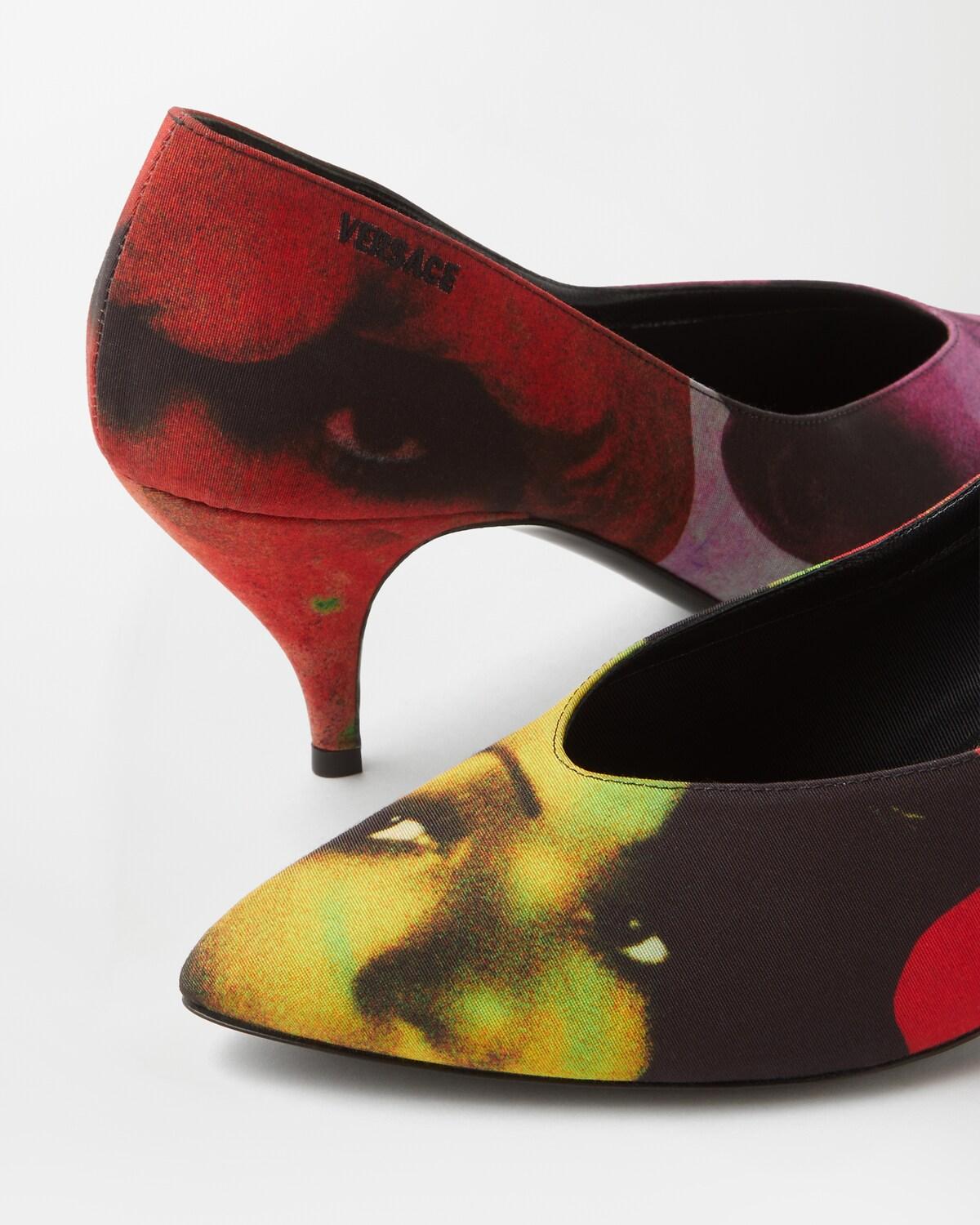 Tina Printed Silk Faille Pumps 65 mm - Image 7