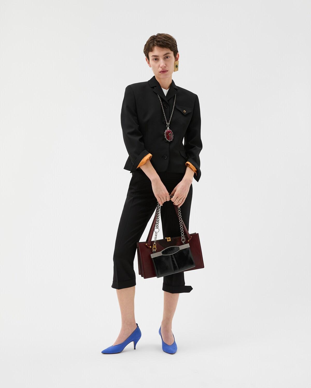 Draped Grain De Poudre Wool Jacket - Image 6
