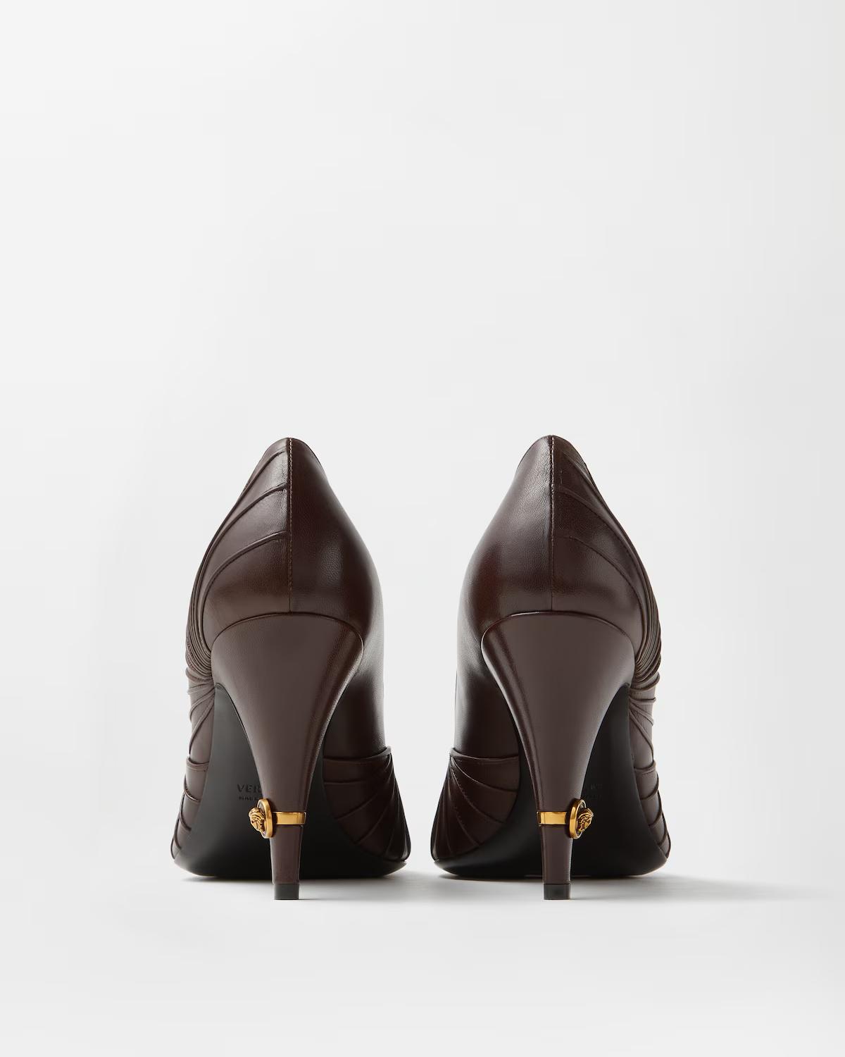 Gianni Leather Pumps 90 mm - Image 4