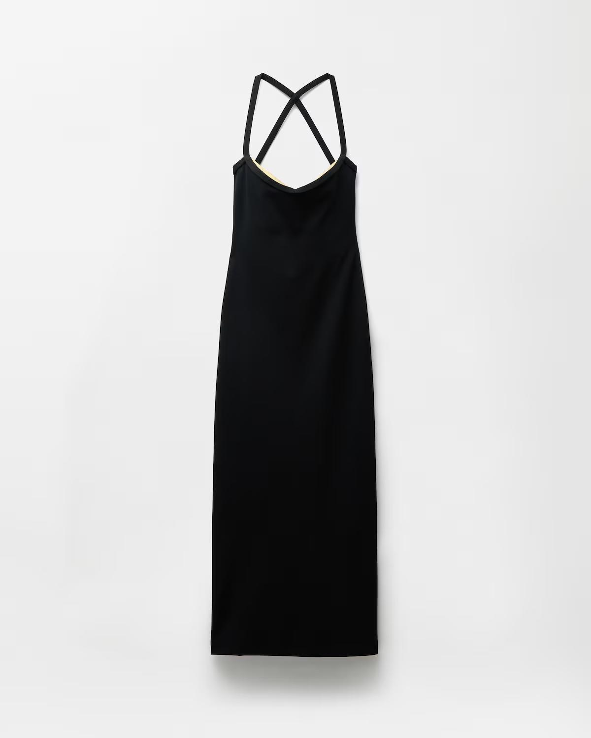 Compact Viscose-Jersey Long Dress