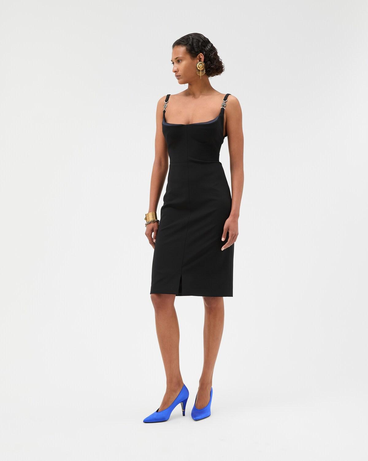 Compact Viscose-Jersey Midi Dress - Image 4