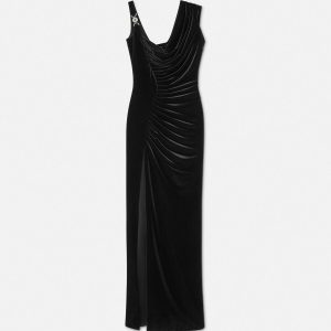 Velvet Draped Gown
