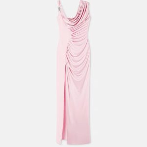 Viscose Liquid Jersey Draped Gown