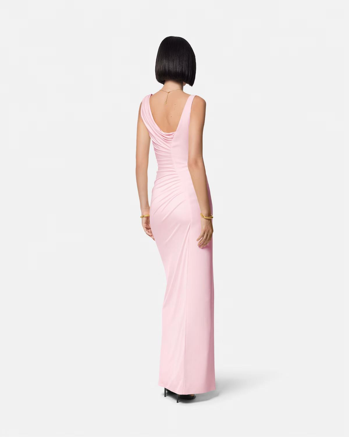 Viscose Liquid Jersey Draped Gown - Image 5