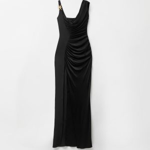 Viscose Liquid Jersey Draped Gown