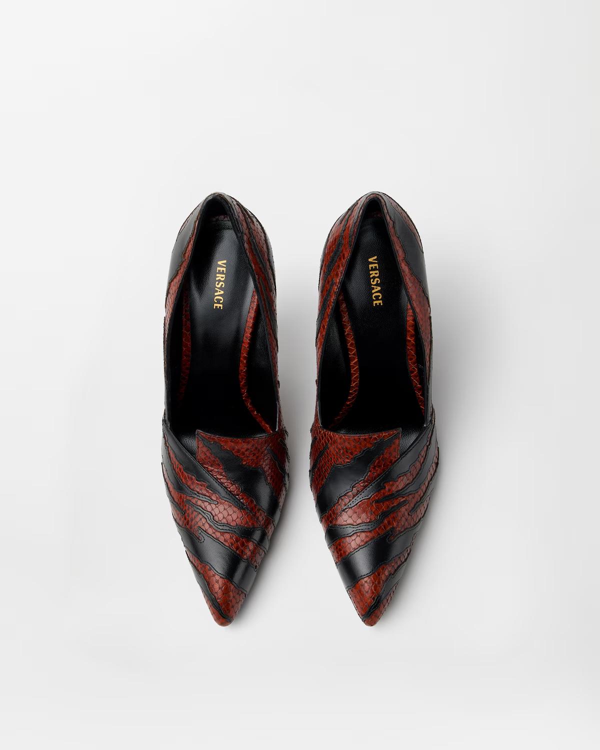 Tigre Python-Effect Leather Pumps 105 mm - Image 2