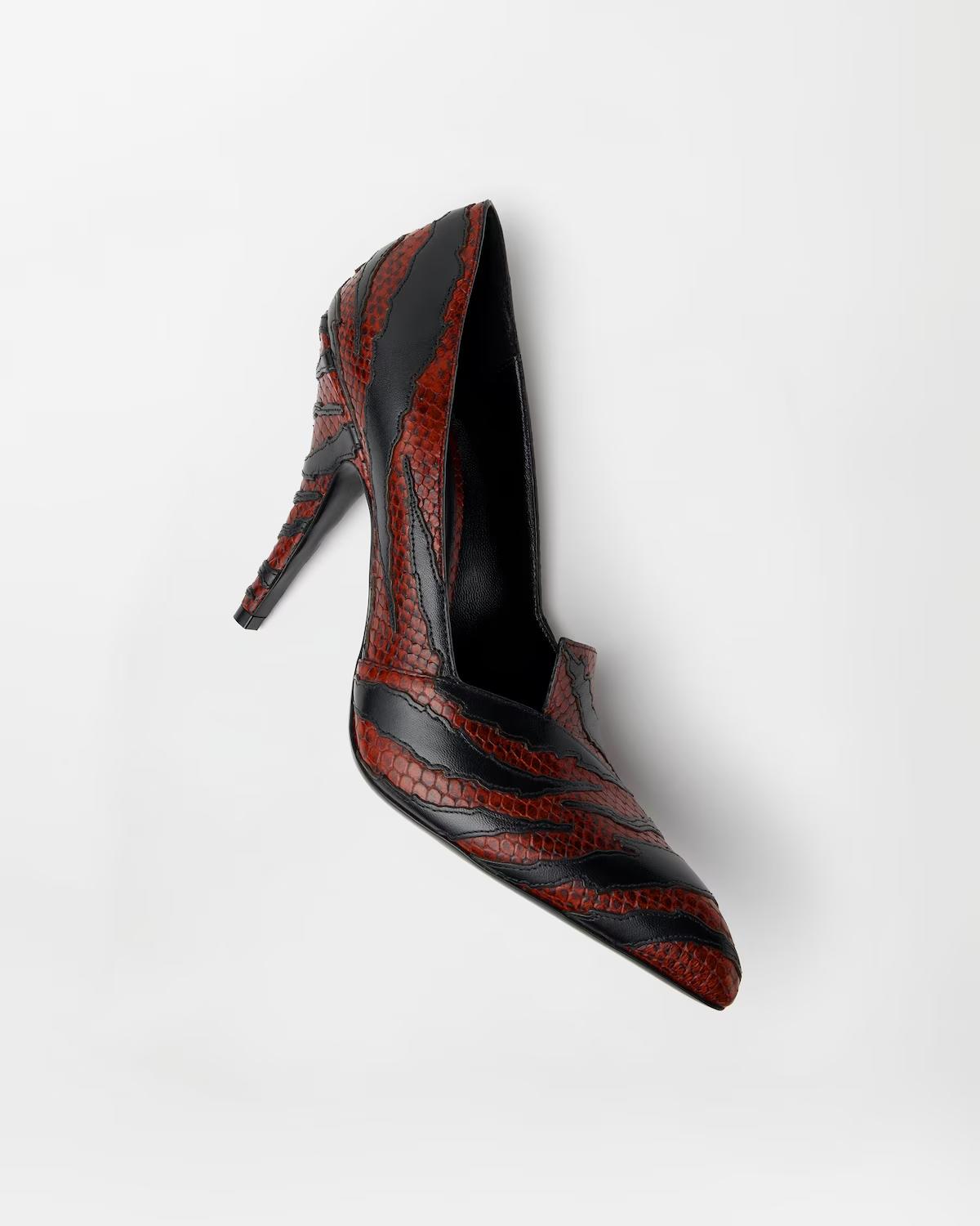 Tigre Python-Effect Leather Pumps 105 mm - Image 3