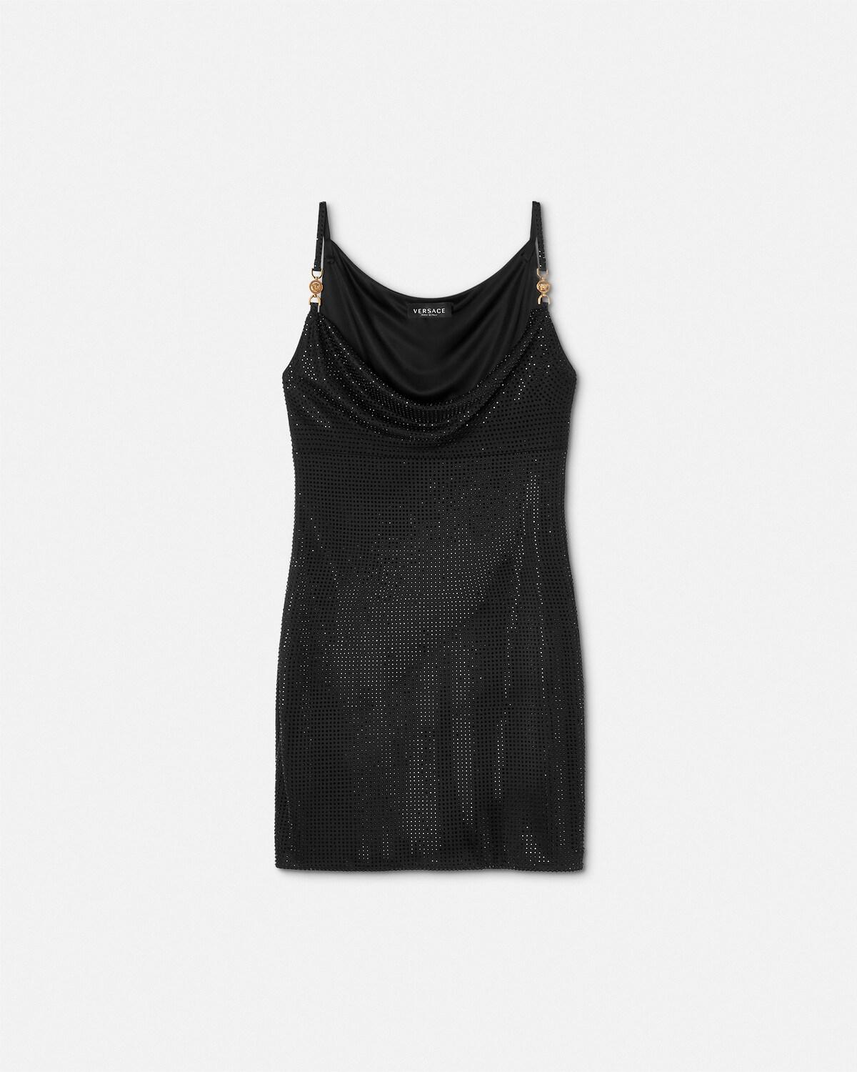 Embellished Viscose Mini Dress