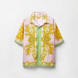 Printed Silk Twill Shirt
