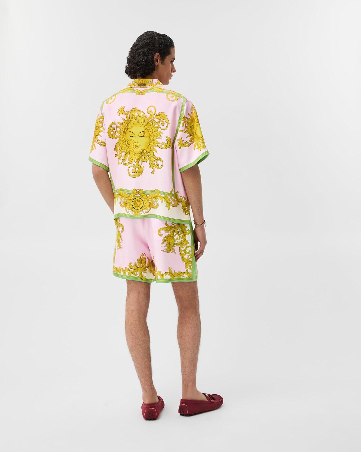 Printed Silk Twill Shorts - Image 3