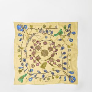 Printed Silk Twill Scarf 90 cm