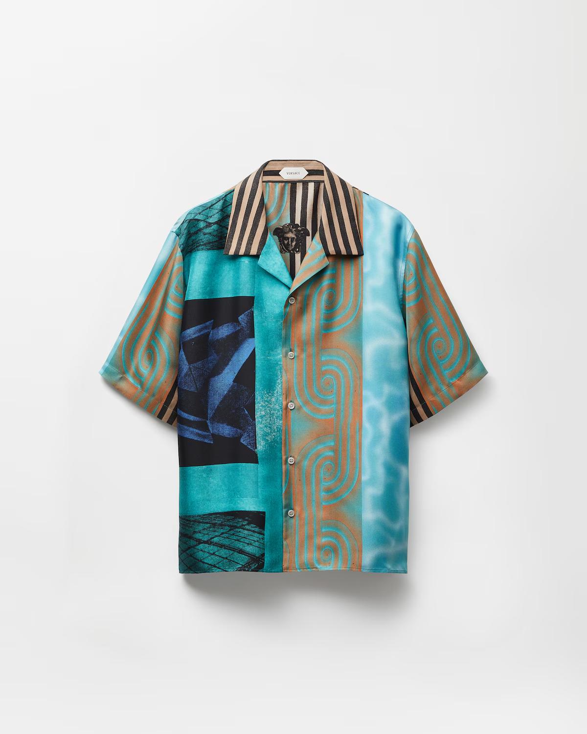 Printed Silk Twill Shirt