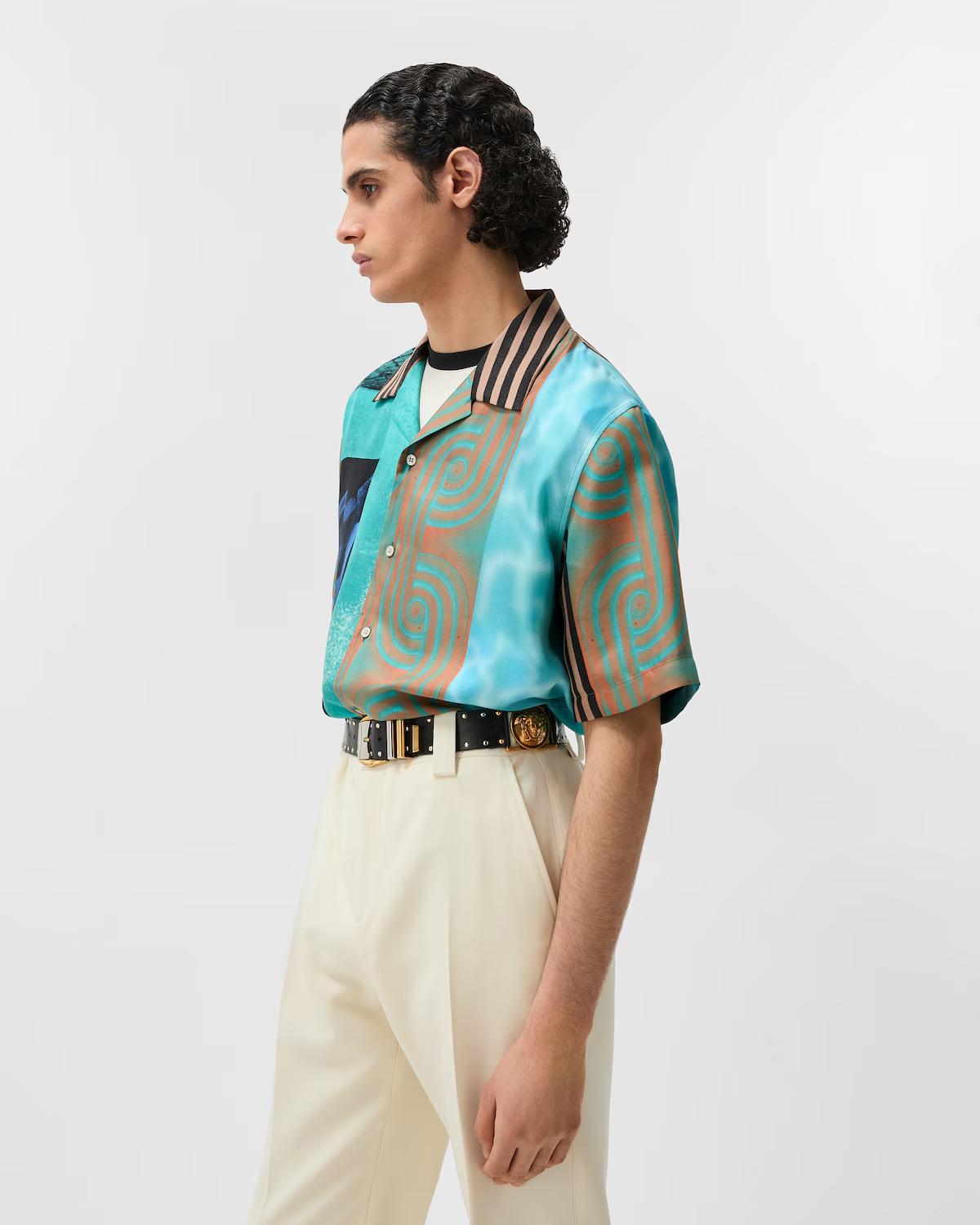 Printed Silk Twill Shirt - Image 4
