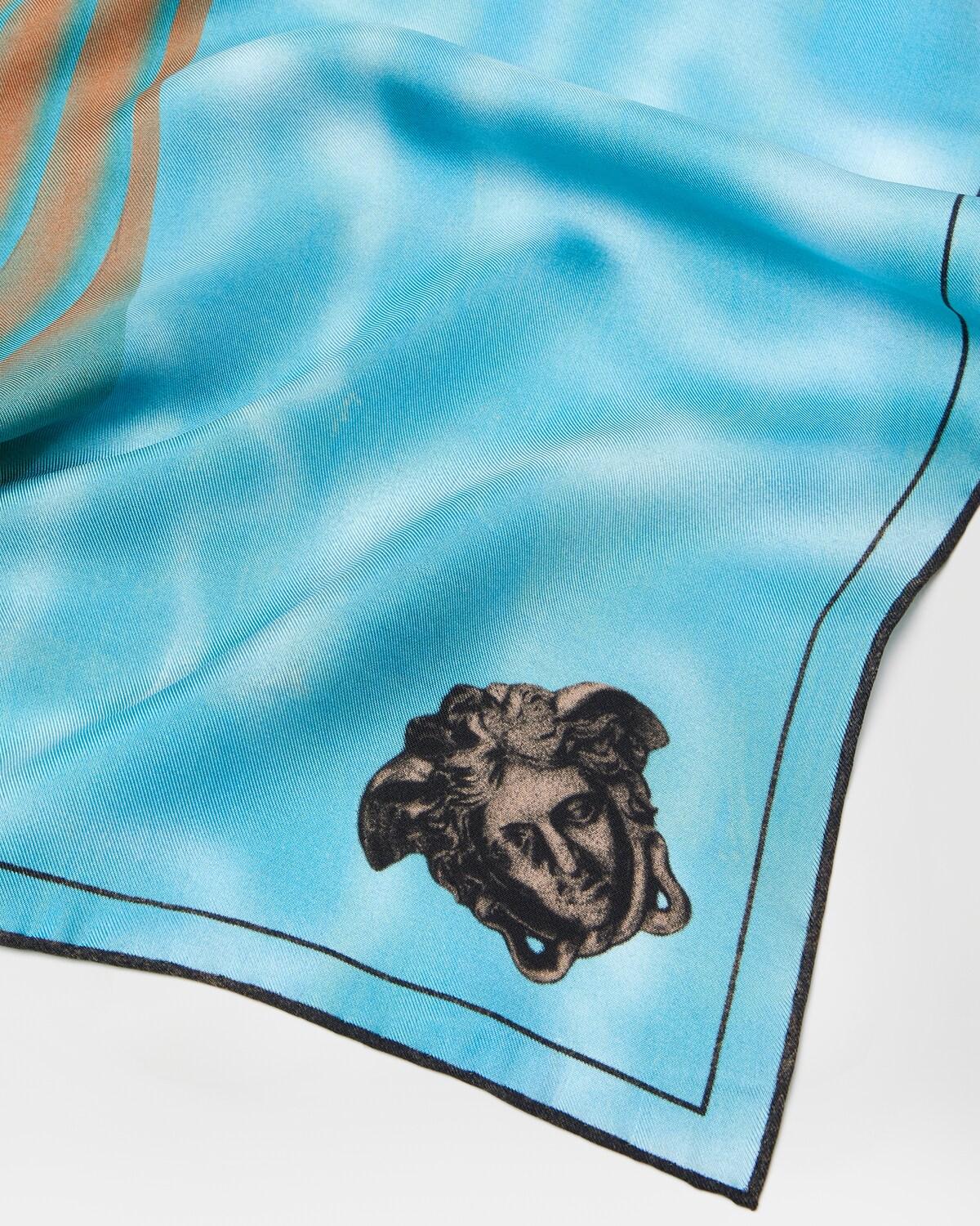 Printed Silk Twill Scarf 90 cm - Image 3