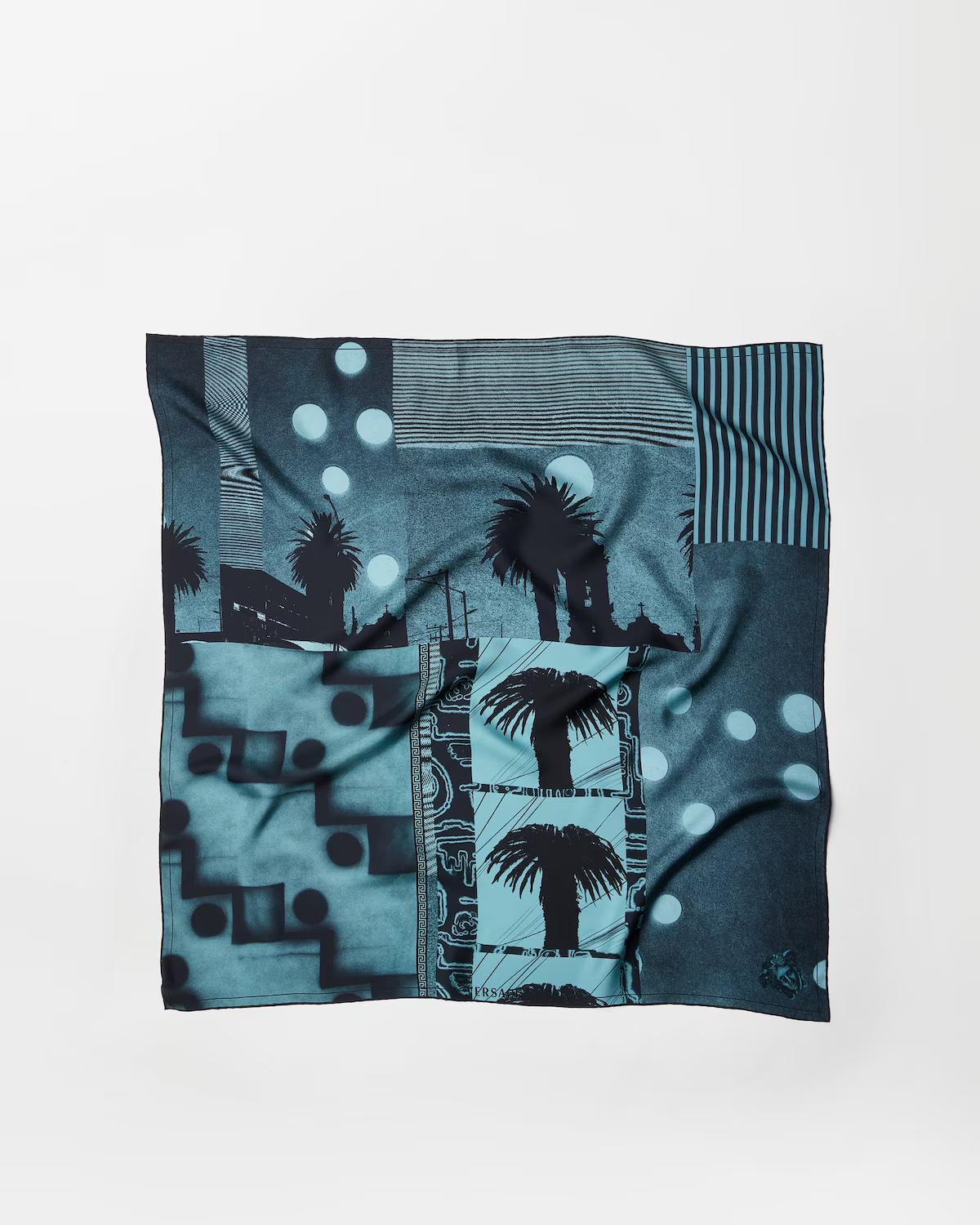 Printed Silk Twill Scarf 90 cm