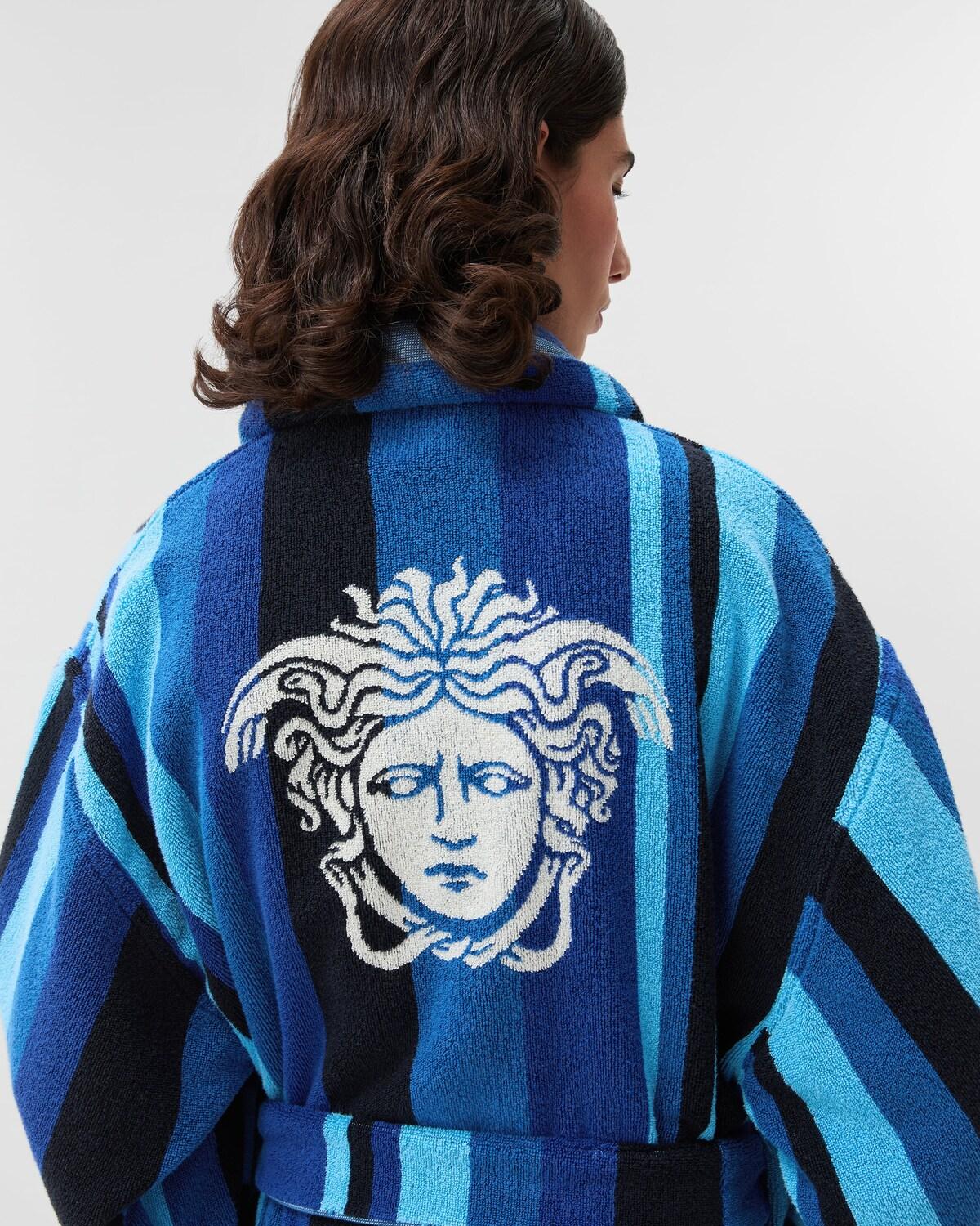 Striped Cotton-Terry Jacquard Bathrobe - Image 5