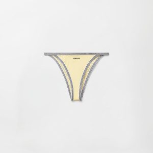 Embroidered-Logo Bikini Bottoms