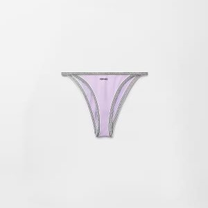 Embroidered-Logo Bikini Bottoms