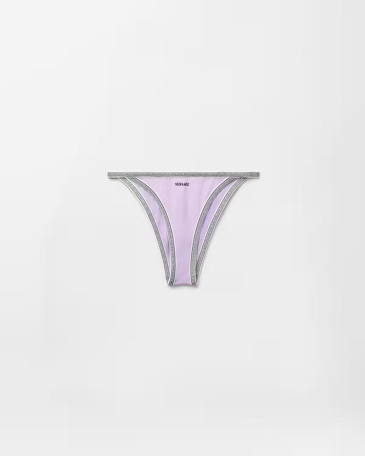 Embroidered-Logo Bikini Bottoms