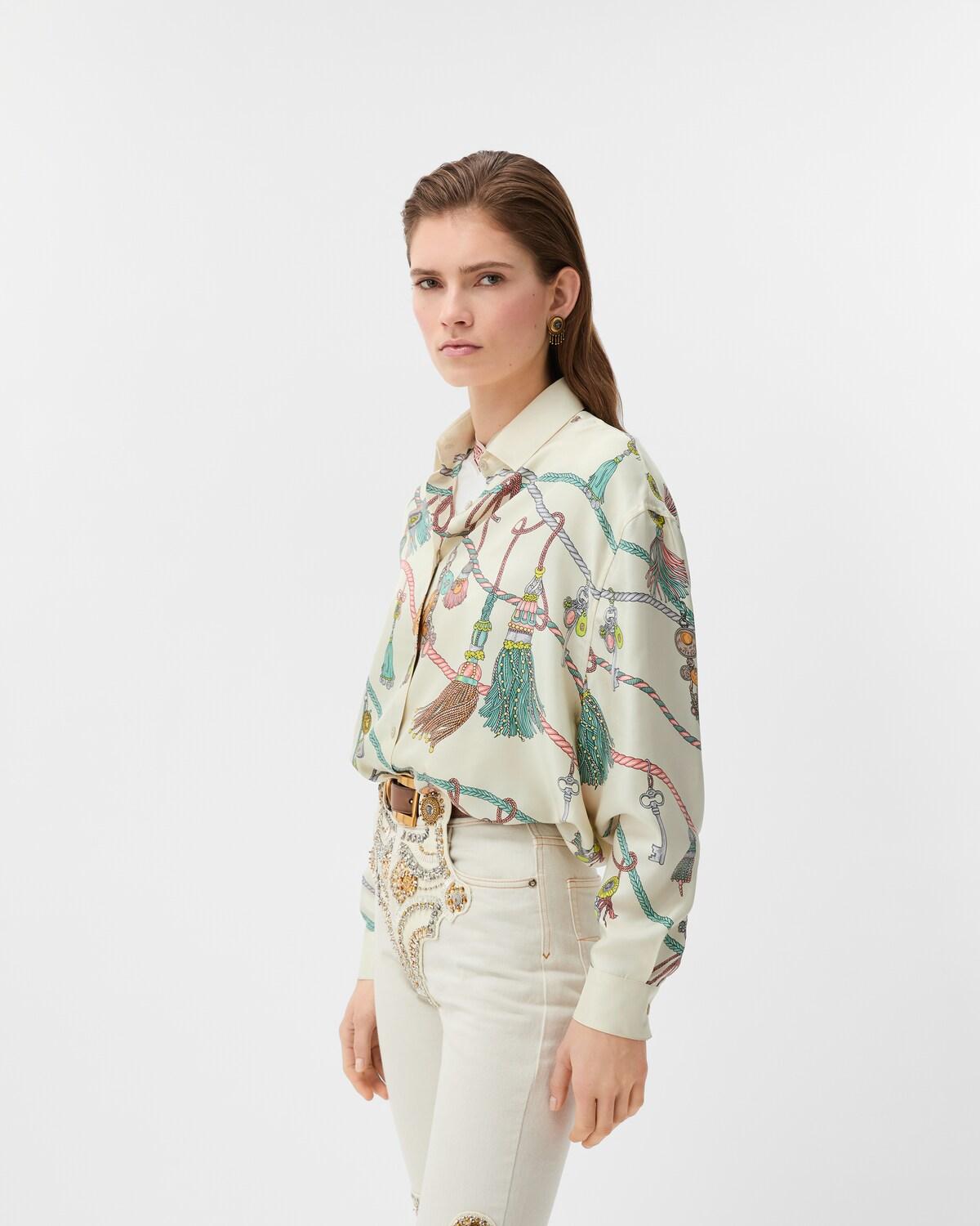 Printed Silk Twill Shirt - Image 4