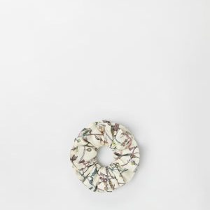 Printed Silk Twill Scrunchie
